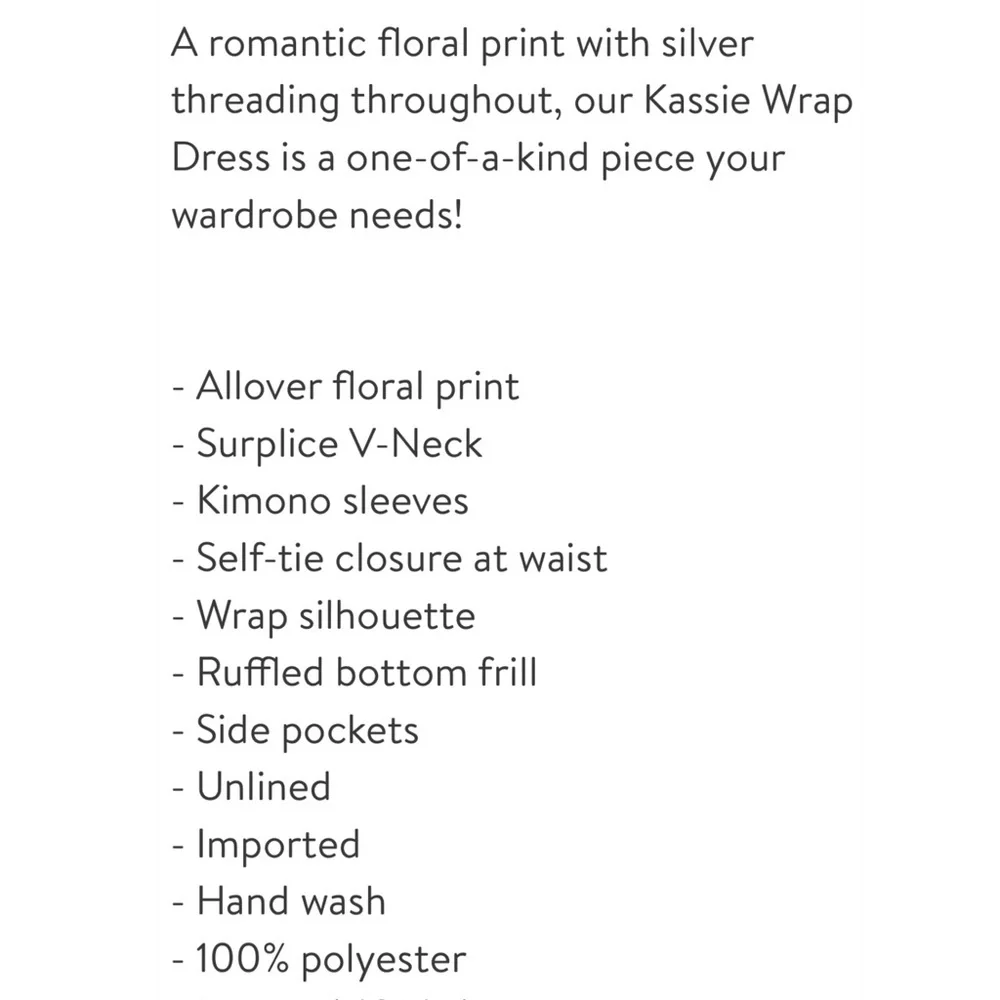 RAGA DRESS KASSIE WRAP DRESS KIMONO SIZE M - Picture 9 of 12